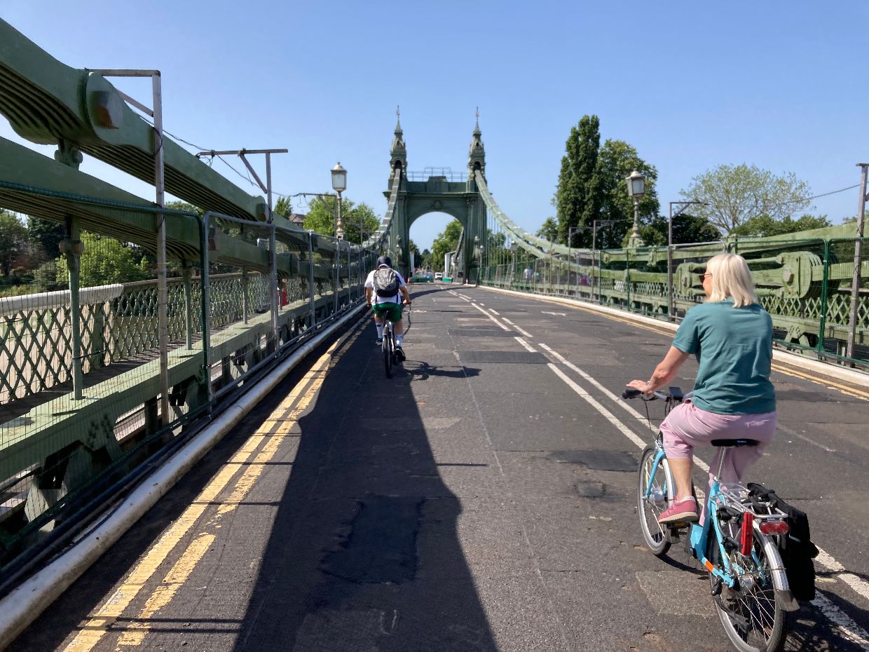Hammersmith Bridge reopens to pedestrians and cyclists Hammersmith